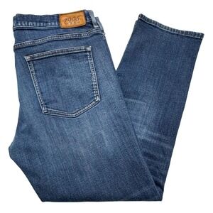 Jos A Bank 1905 Jeans Mens 38x28 Blue Tailored Slim Straight Leg Medium Wash
